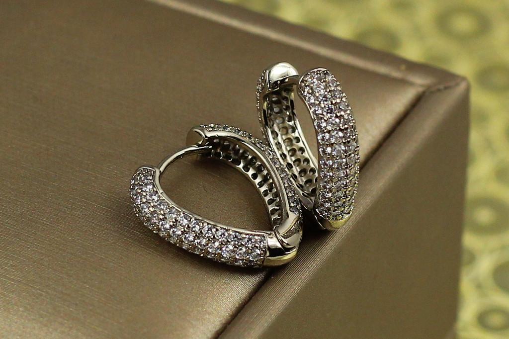 Серьги Xuping Jewelry Вивальди 1,8 см Серебристый (1933617742)