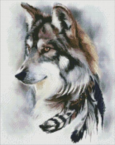 Алмазная мозаика Идейка Вожак стаи 40х50 см (AMO7365-mt)