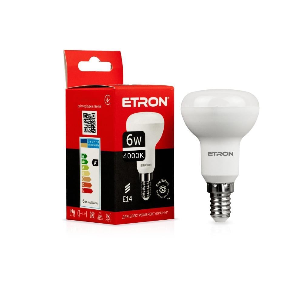 Лампа LED ETRON R50 6W Е14 4000K Light