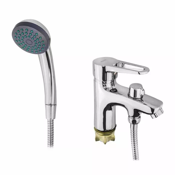 Змішувач для умивальника Wezer PUD1-SH045 з душовою лійкою Хром