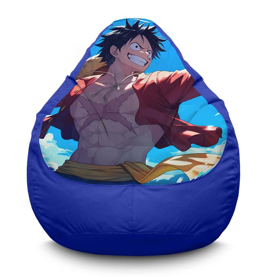 Кресло-мешок iPuff Bold Luffy One Piece оксфорд XL 80x110 см Синий (116915) Кресло-мешок iPuff Bold Luffy One Piece оксфорд XL 80x110 см Синий (116915)