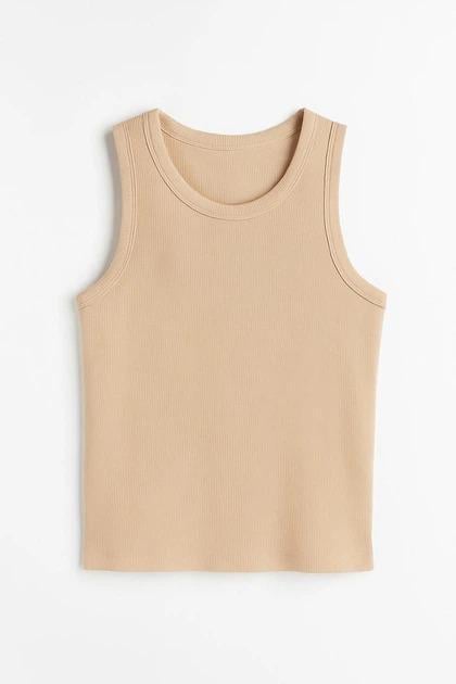 Майка H&M 1216838 S Бежевый