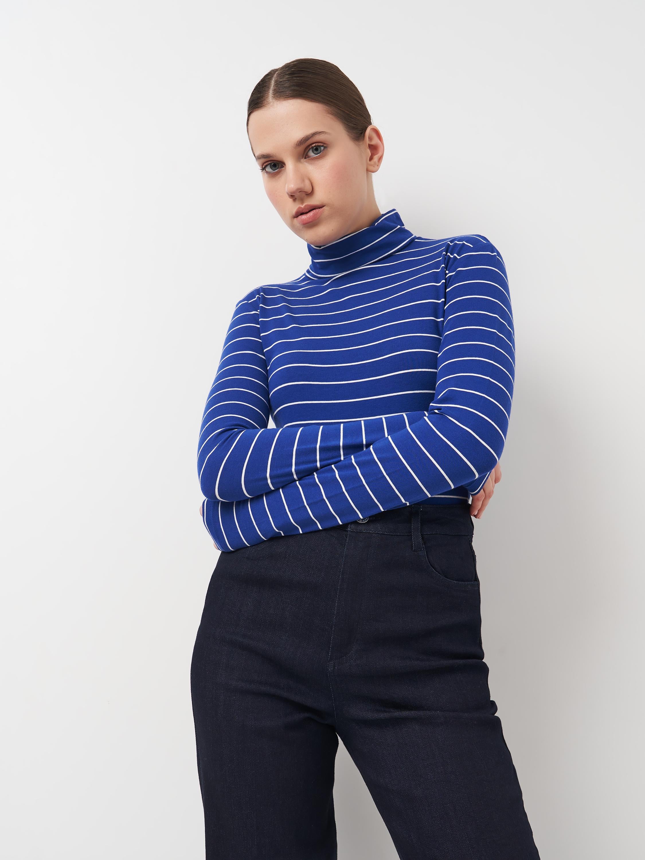 Гольф C&A Смужка XS Синьо-білий (775392181609)