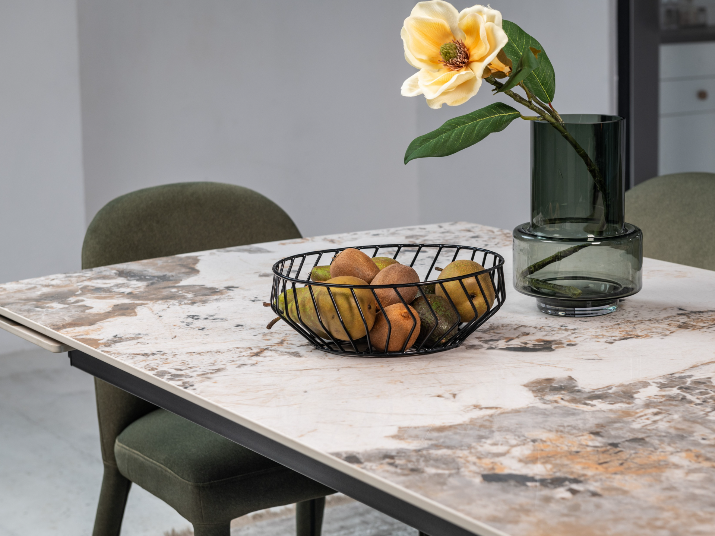 Стол обеденный раздвижной Vetro Mebel Пино 1800-2400x900x760 мм Патагония/Черный (TМL-1200) - фото 10