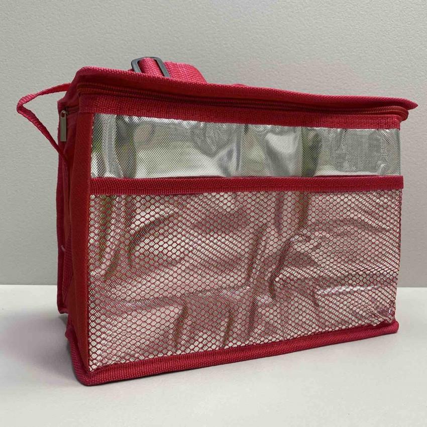 Термосумка Stenson R28796 Easy Gifts 28x16x20 см Серебристо-красный (2192342941)