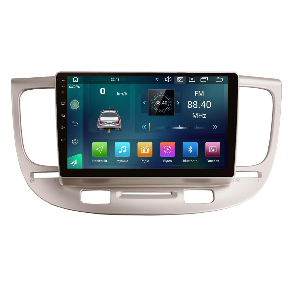Магнитола штатная CYCLONE C9 CPL GSM Carplay 2/32 GB 4G для Kia Rio JB 2005-2011 г. (AR-81209)