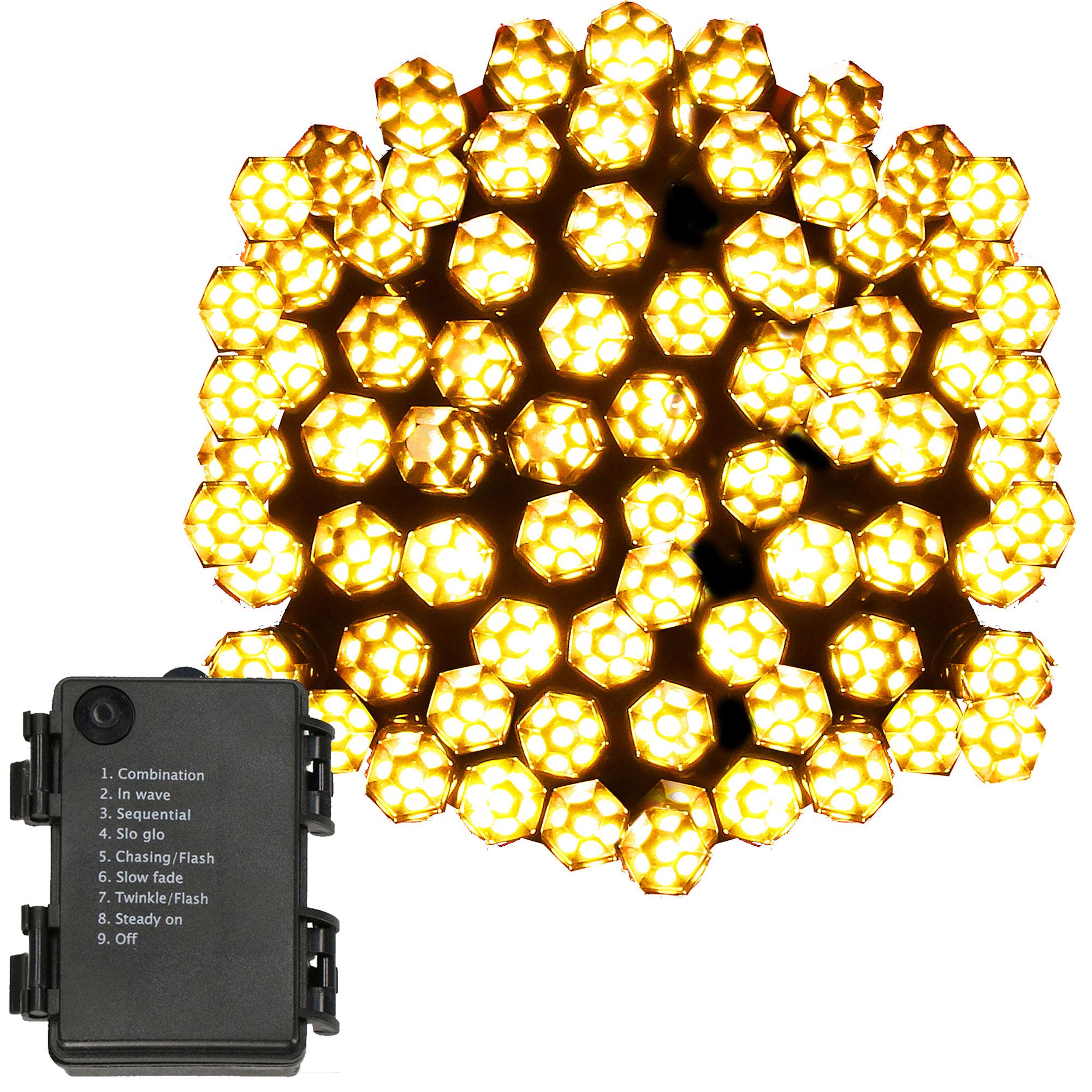 Гірлянда на батарейках Springos 120 LED 9 м Warm white (CL0174)