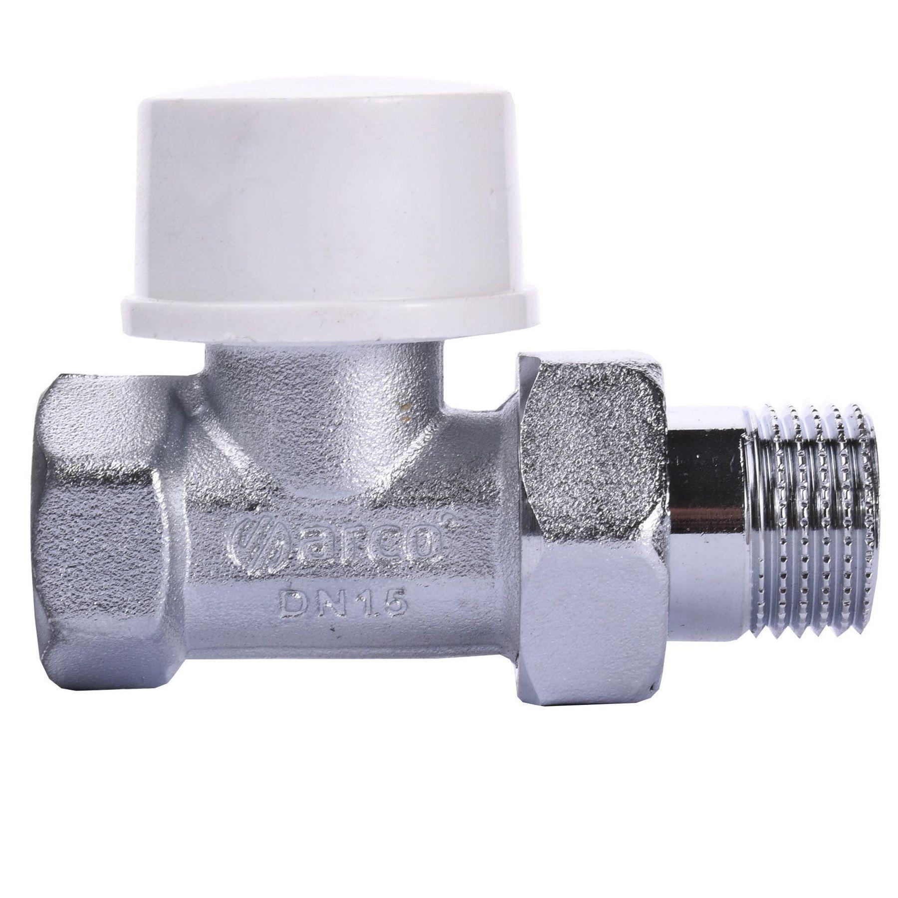 Кран радиаторный прямой Arco 501285 TB285 M30 1/2″ под термоголовку (GSR-000005548)