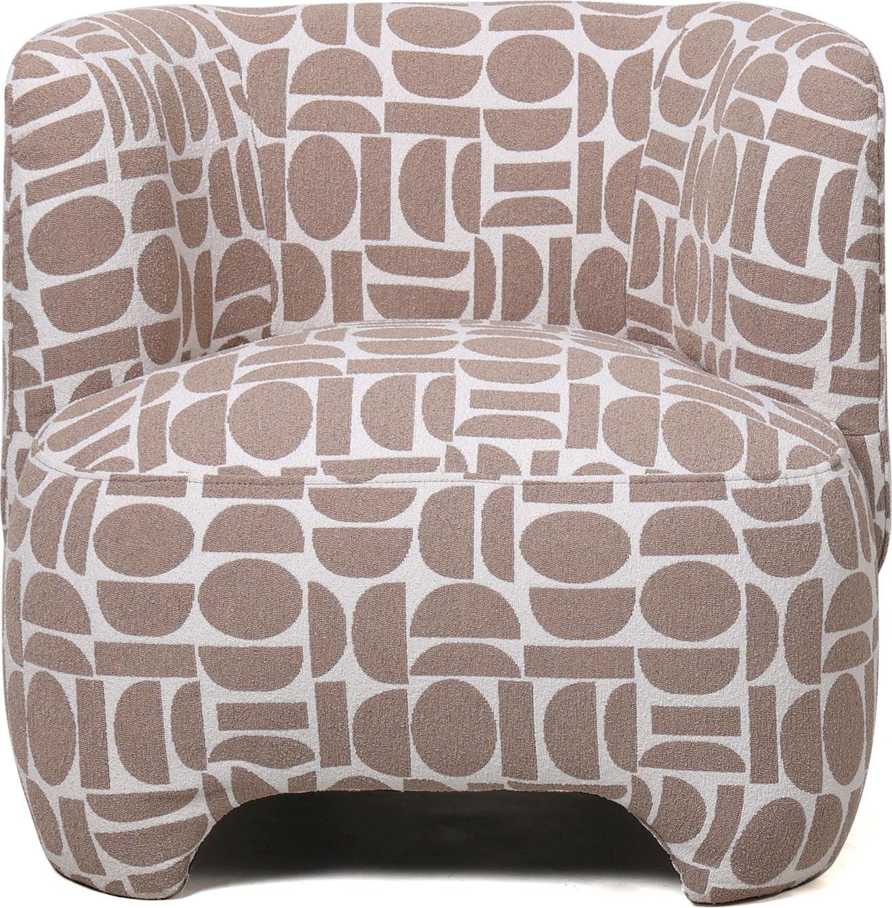 Кресло с подлокотниками Evan Beige Dots (16088)