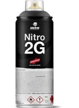 Аэрозольная краска эмаль Montana Colors Nitro 2G 400 мл Black
