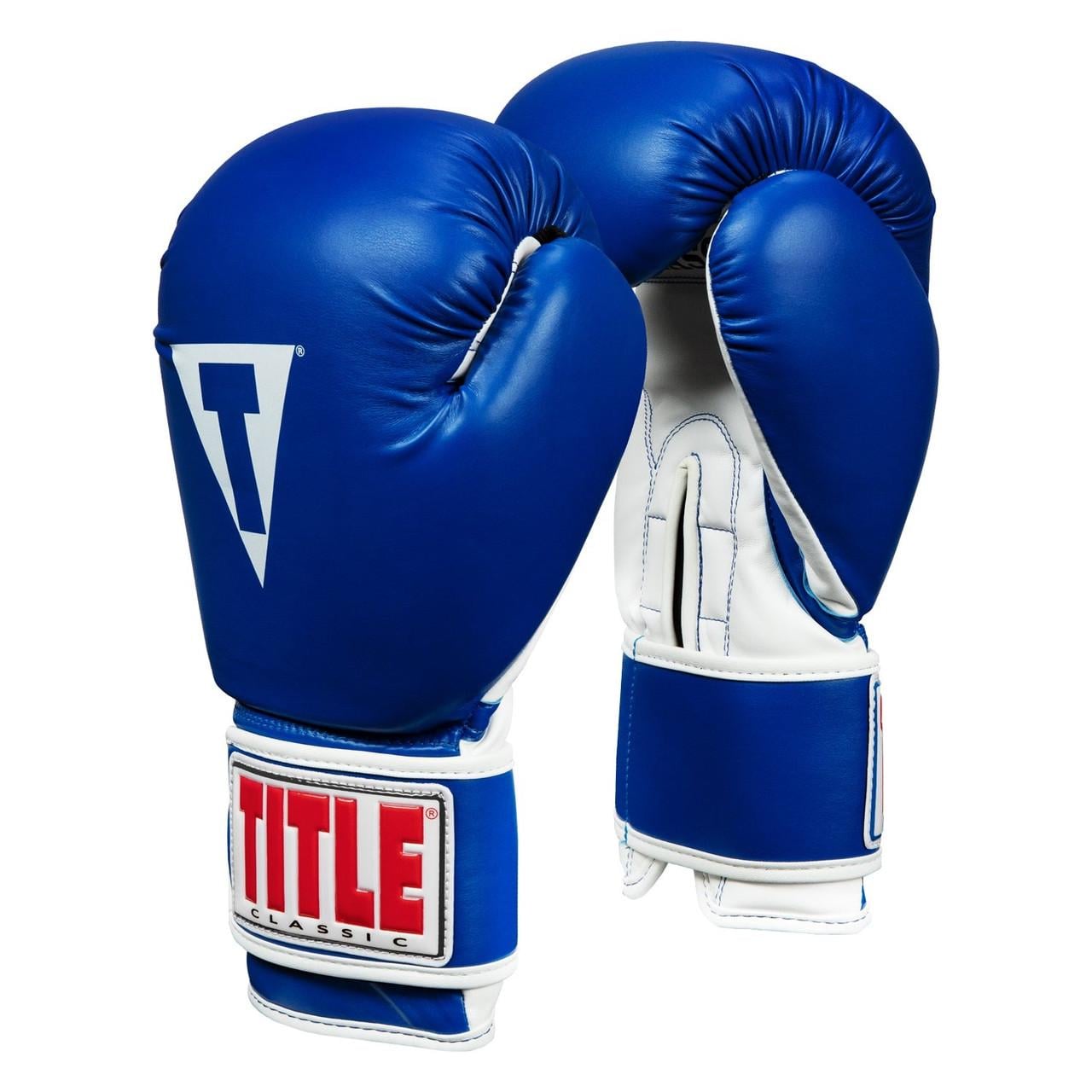 Боксерські рукавички TITLE Classic Pro Style 3.0 14 oz Blue/White (CVVTG3 14 BL/WH)