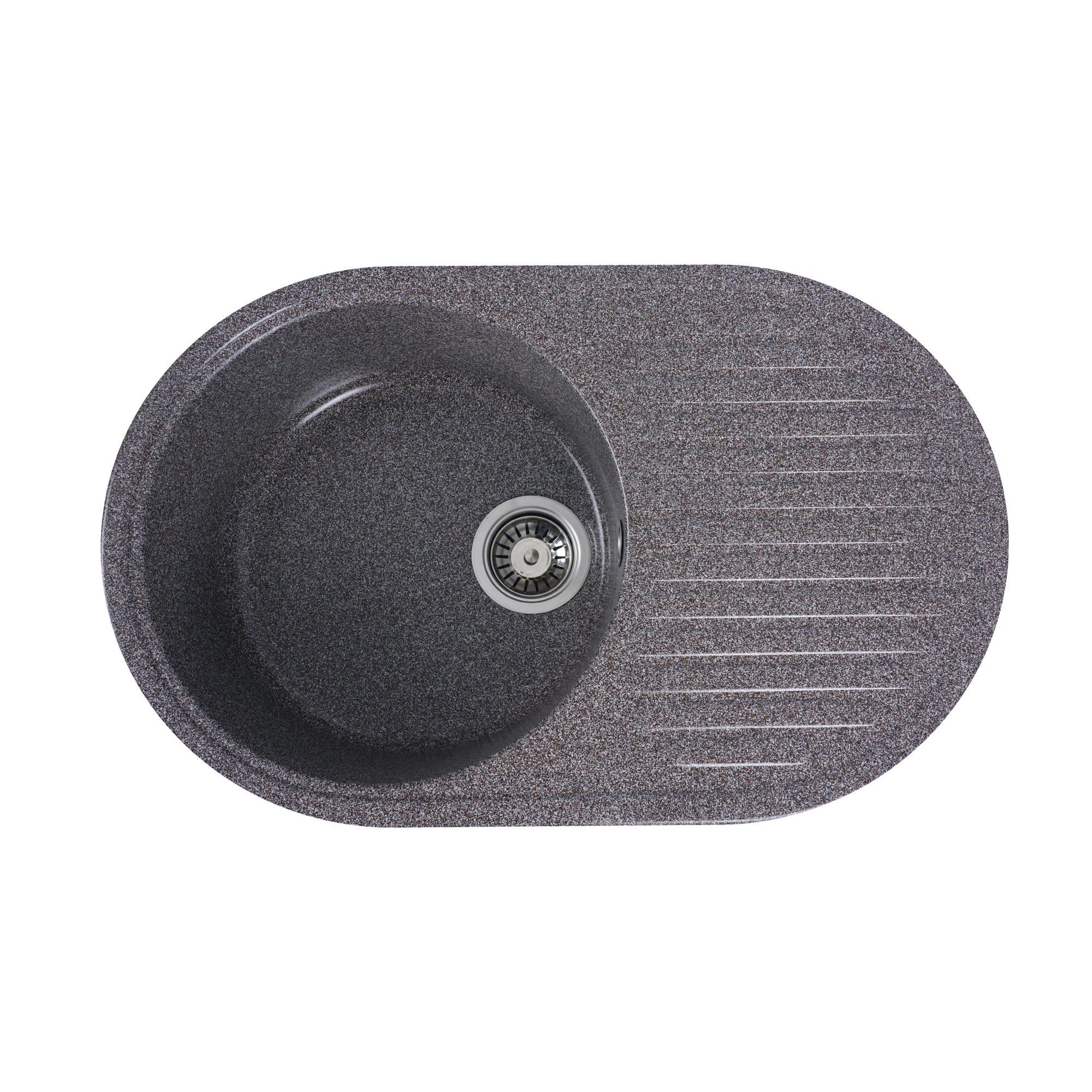 Мийка для кухні гранітна Platinum 7346 ASTORIA глянцева Мікс