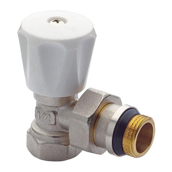 Вентиль радиаторный угловой KOER KR.901-Gi 1/2"x1/2" с американкой (KR0173)