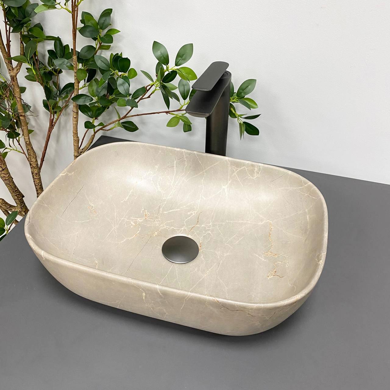 Умывальник накладной VBI RAVENNA Beige Stone Matt (2808389748)