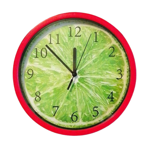 Годинник настінний Clock 562-4 D24 см Червоно-зелений (3417)