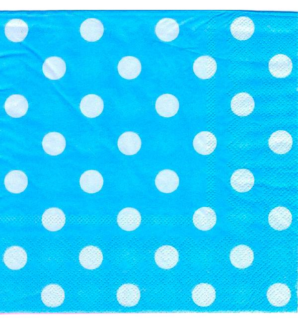 Салфетки праздничные 20 шт. 33х33 см Blue (51152)