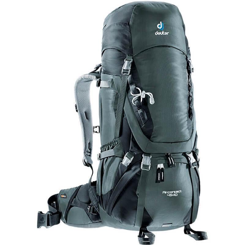 Туристичний рюкзак Deuter Aircontact 45+10 л Granite-Black (3320116 4700)