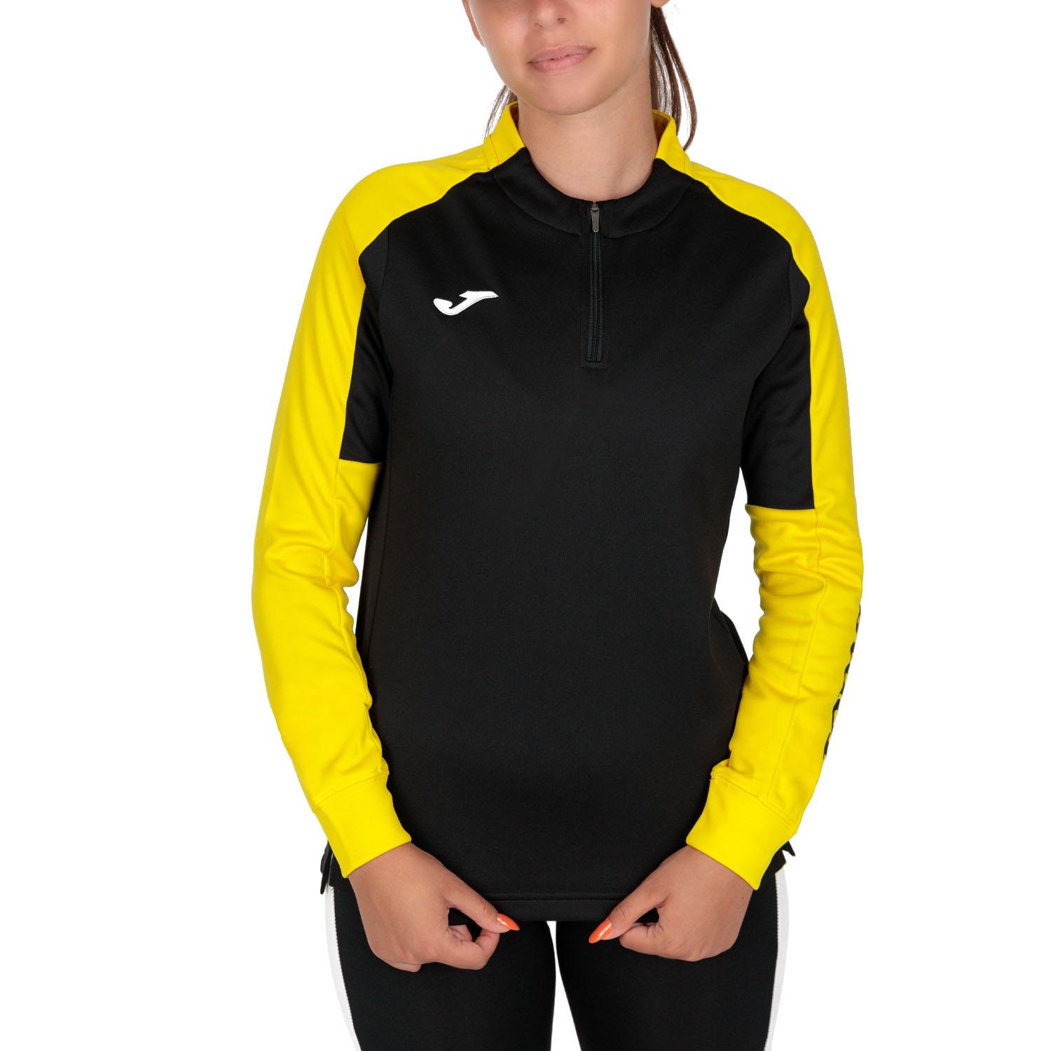 Реглан Joma 901692.109 Eco Championship Sweatshirt M Black/Yellow (8445456374824)