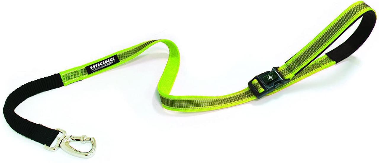 Поводок для собак Croci Hiking Antishock 2х120 см Зеленый