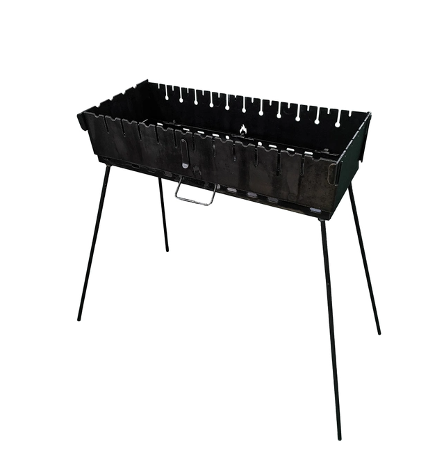 Мангал усиленный складной Вогник на 12 шампуров 3 мм (722)