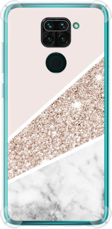 Чехол на Xiaomi Redmi Note 9 Пастельный мрамор (4342sp-2017-42517)