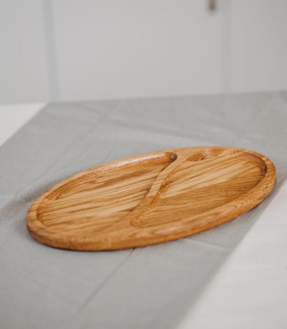 Мінажниця для подачі закусок з натурального дуба (33089727)