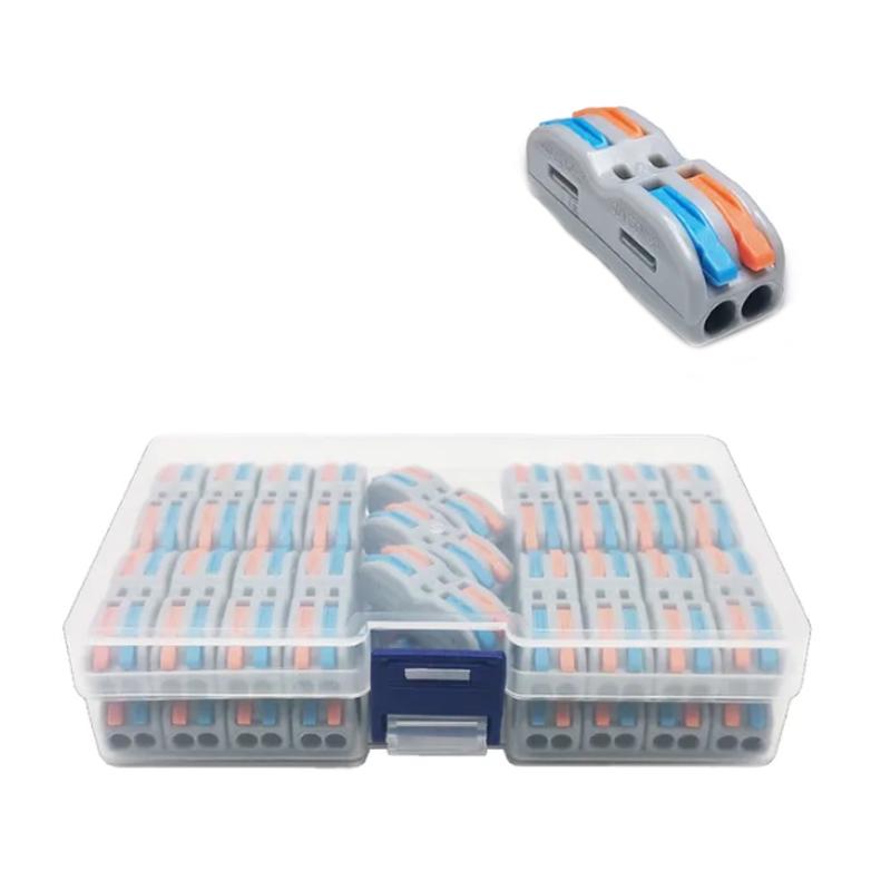 Набор клемм Tactix 0,08-4 мм2 32А 2х1-2х1 проходная одинарная 39х13х14,5 мм 38 шт. Разноцветный (CT422c-38box)