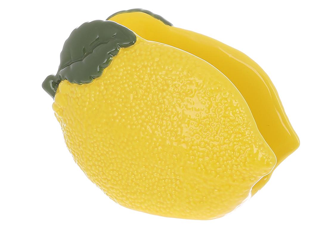 Набір серветниць керамічних BonaDi Lemon 13,5х10 см 4 шт. Жовтий (928-071)