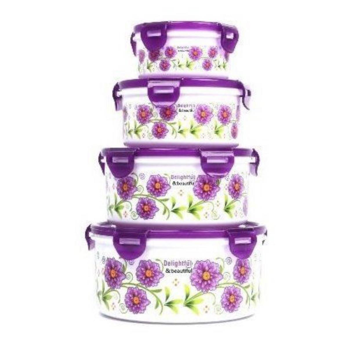 Набір контейнерів Frico із кришкою 4 шт. (FRU-821) - фото 2 Набір контейнерів Frico із кришкою 4 шт. (FRU-821) - фото 2