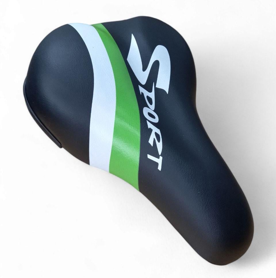 Седло для велосипеда детское AZ-272BF SPORT CHILD Черный/Зеленый/Белый (50000208)