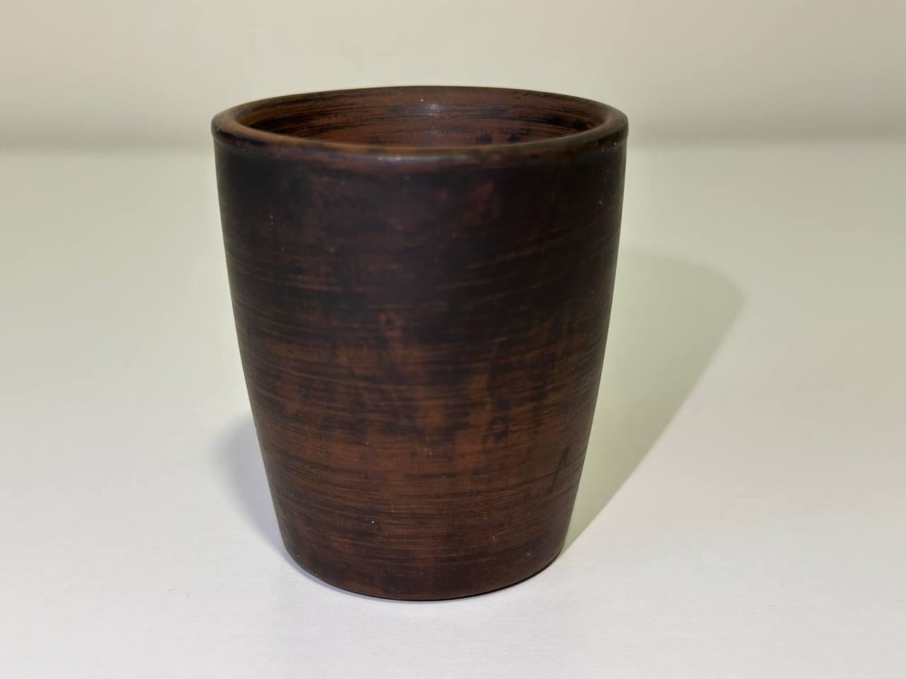 Рюмка из красной глины 80 мл 6х5 см (2437799260)