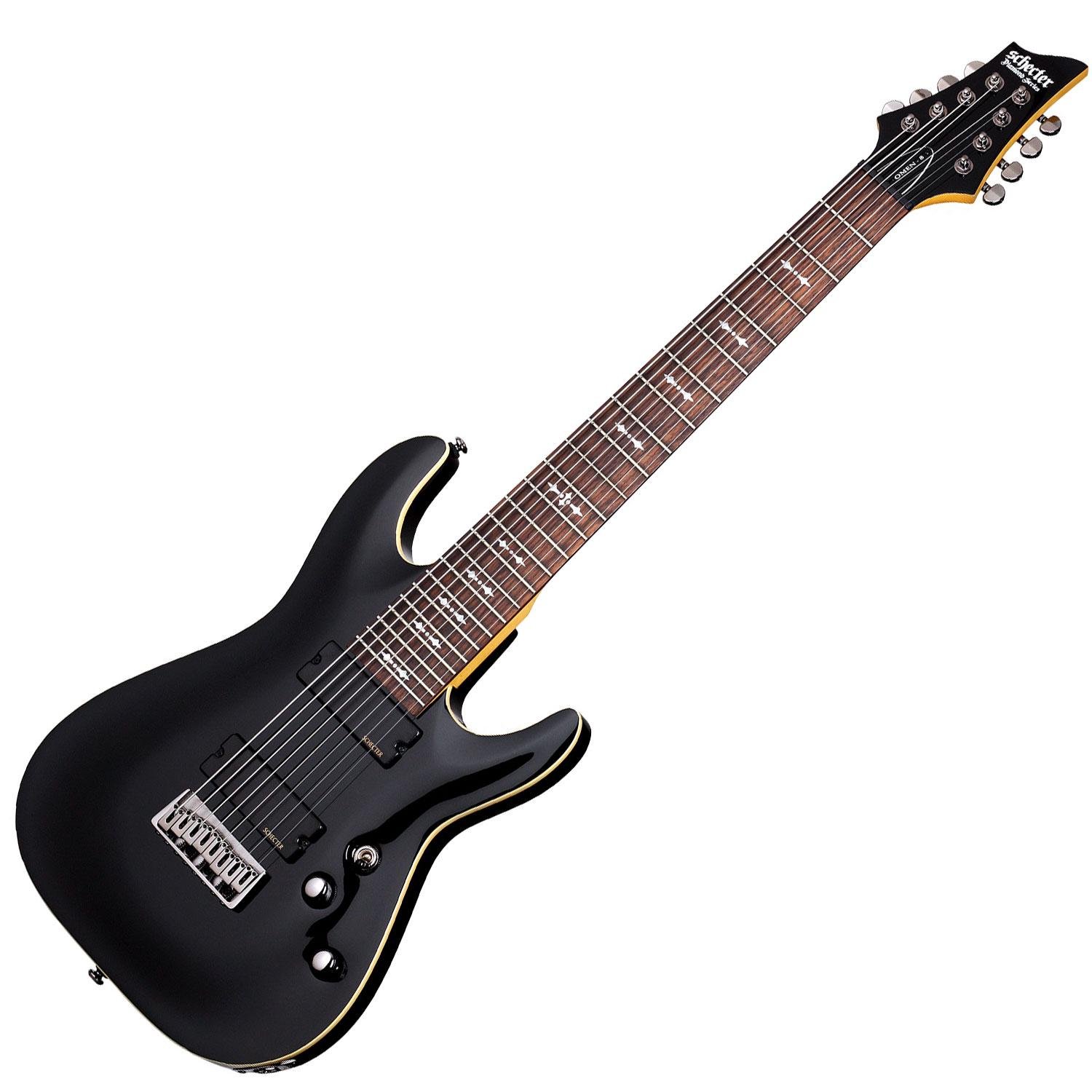Електрогітара восьмиструнна Schecter Omen-8 BLK