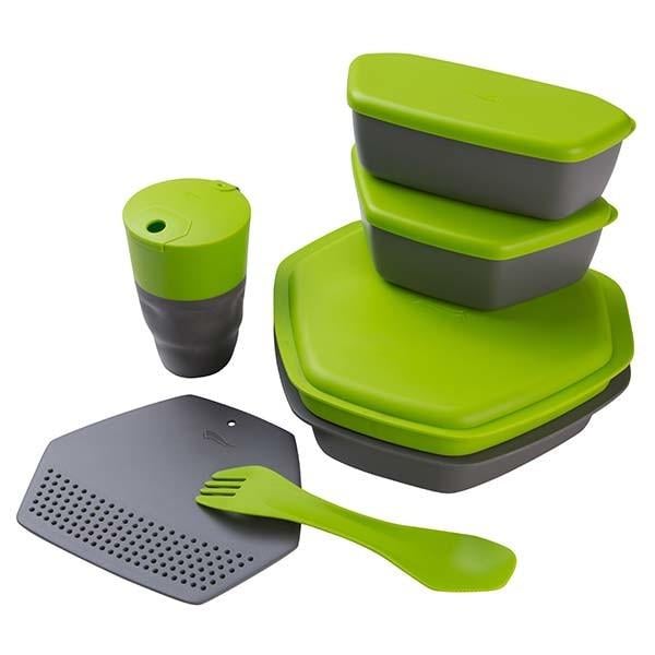 Набір туристичного посуду Crivit Салатовий Набір туристичного посуду Crivit Салатовий