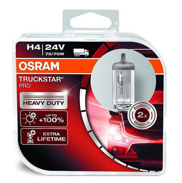 Лампа Osram 24V H4 75/70W TRUCKSTAR PRO В 64196-TSP P43T