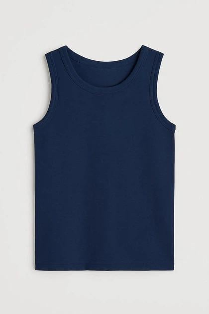 Майка H&M 1237524 122-128 см Темно-синій