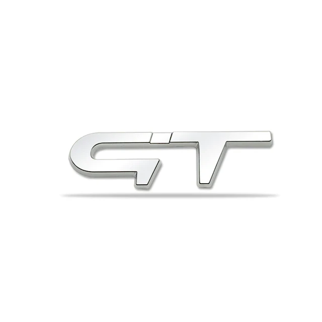 Эмблема надпись GT Renault металл 7,1х2,1 см Хром глянцевый (1656067401)