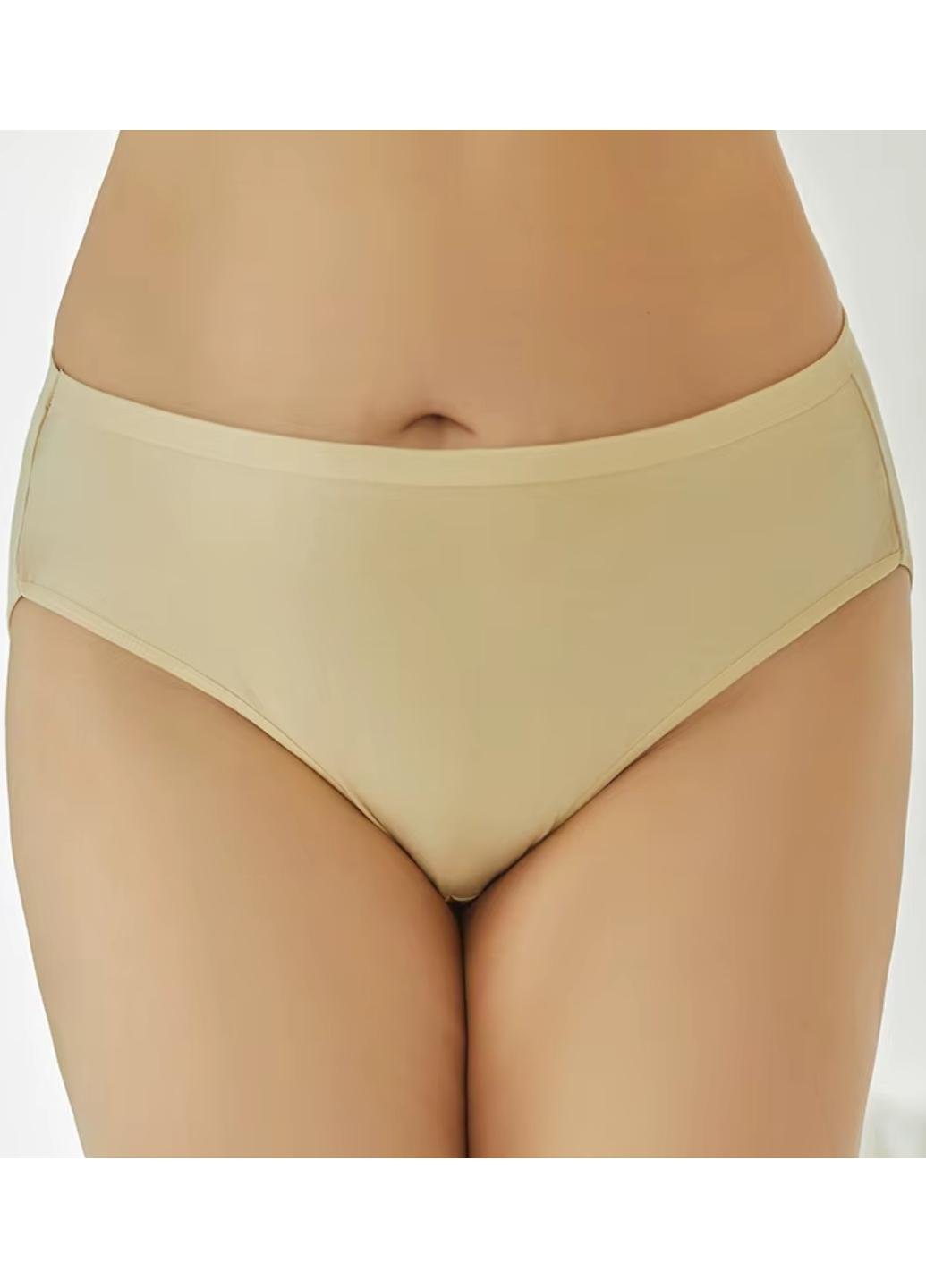 Трусики хлопковые женские слипы батальные Your Own Comfort 5XL Бежевый (1842-64-06)