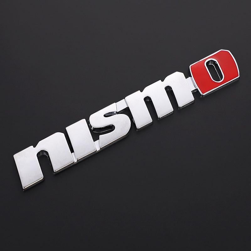 Эмблема надпись Nismo металл 12,6х1,9 см Хром глянцевый (1118412708)
