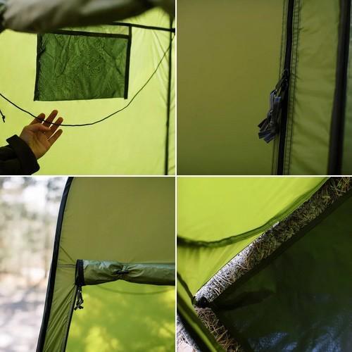 Туристичний намет душ-туалет Tribe Shower Lite T-AC-0002 1-о місний напівавтомат Оливковий - фото 6 Туристичний намет душ-туалет Tribe Shower Lite T-AC-0002 1-о місний напівавтомат Оливковий - фото 6