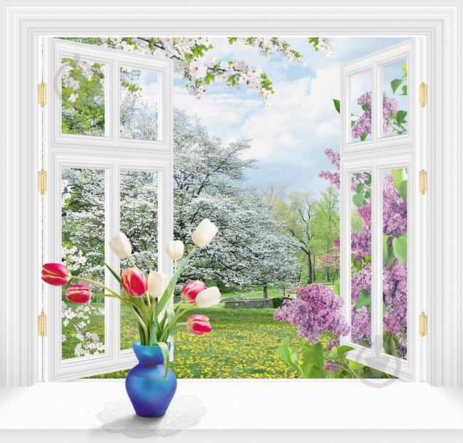 Фотообои Ника За окном весна 140х145