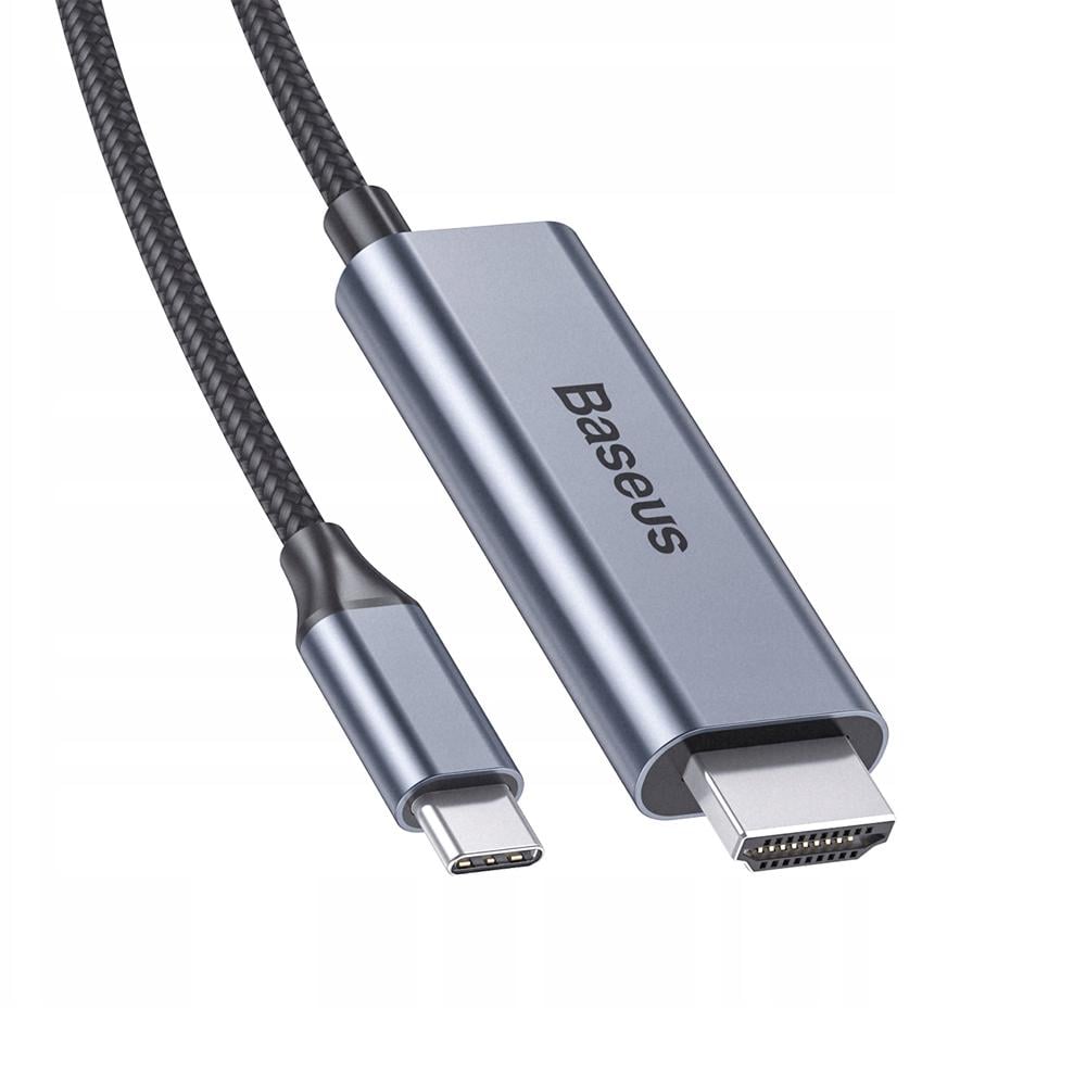 Адаптер Baseus C-Video Functional Notebook Cable Type-C to HDMI+PD 1,8 м Dark Gray