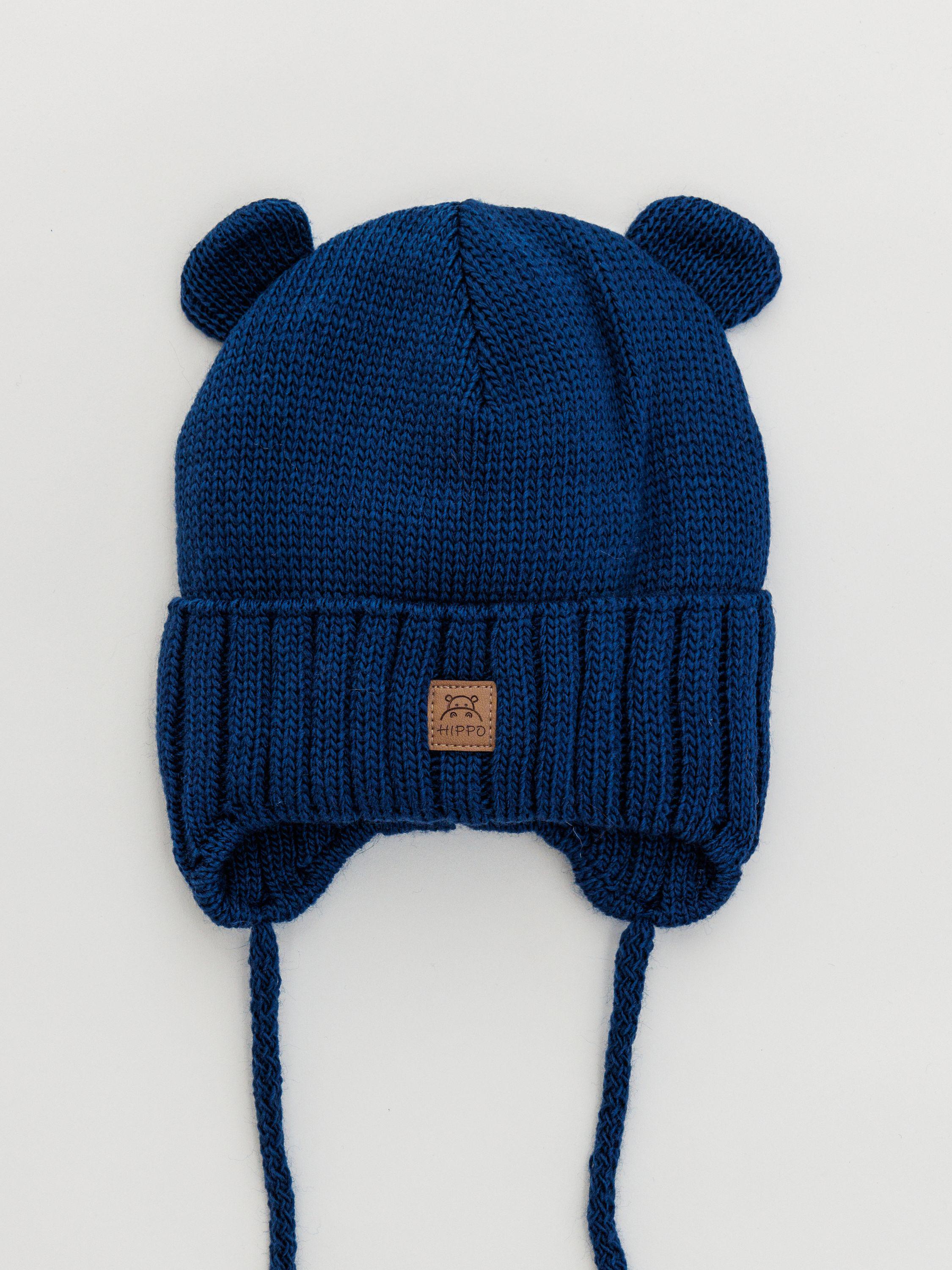 Шапка для мальчика Гиппо K35 хлопок 44-46 см Бирюзовый