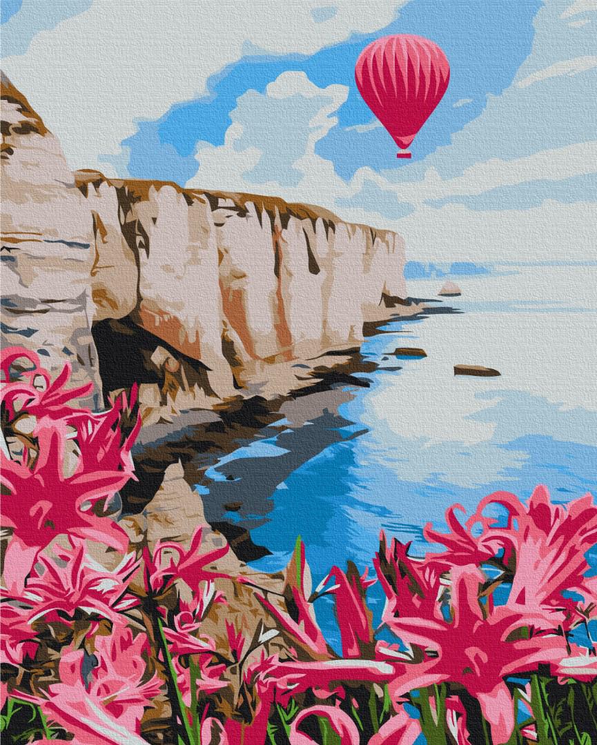 Картина за номерами Brushme Рожева повітряна куля 48x60 см (BS53784L)
