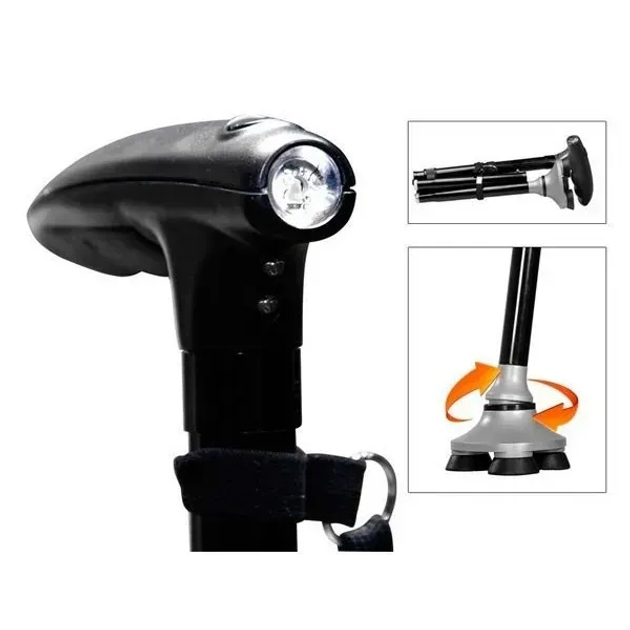 Трость телескопическая для ходьбы с фонарем (29833357) - фото 4 Трость телескопическая для ходьбы с фонарем (29833357) - фото 4