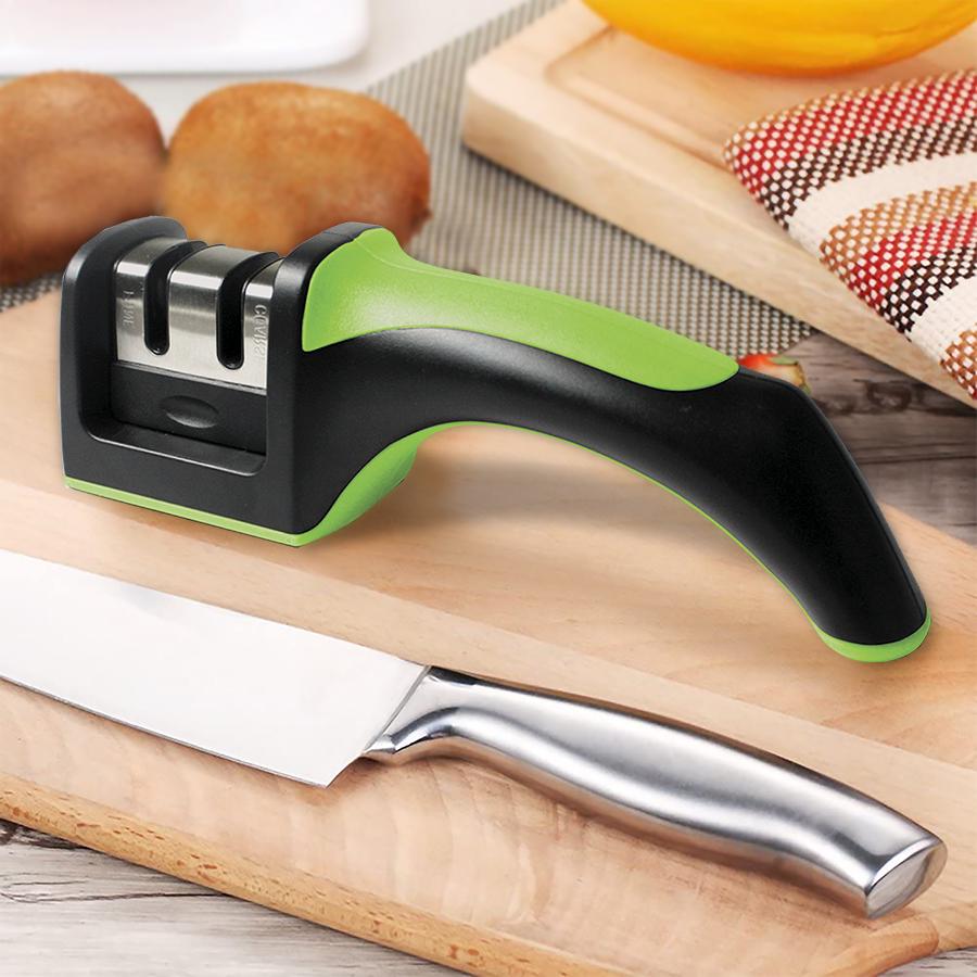 Точилка для кухонних ножів Maestro MR-1492 2в1 попередня і фінішна заточка Green (Т_ MR1492Green) - фото 2 Точилка для кухонних ножів Maestro MR-1492 2в1 попередня і фінішна заточка Green (Т_ MR1492Green) - фото 2