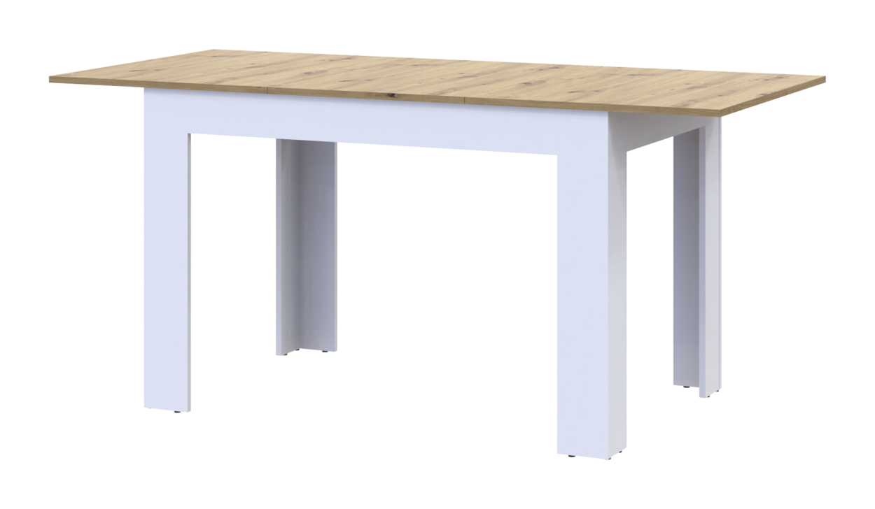 Обеденный стол Doros Флинт 120/170х80х78 см Белый/Дуб артизан (41510130) - фото 6