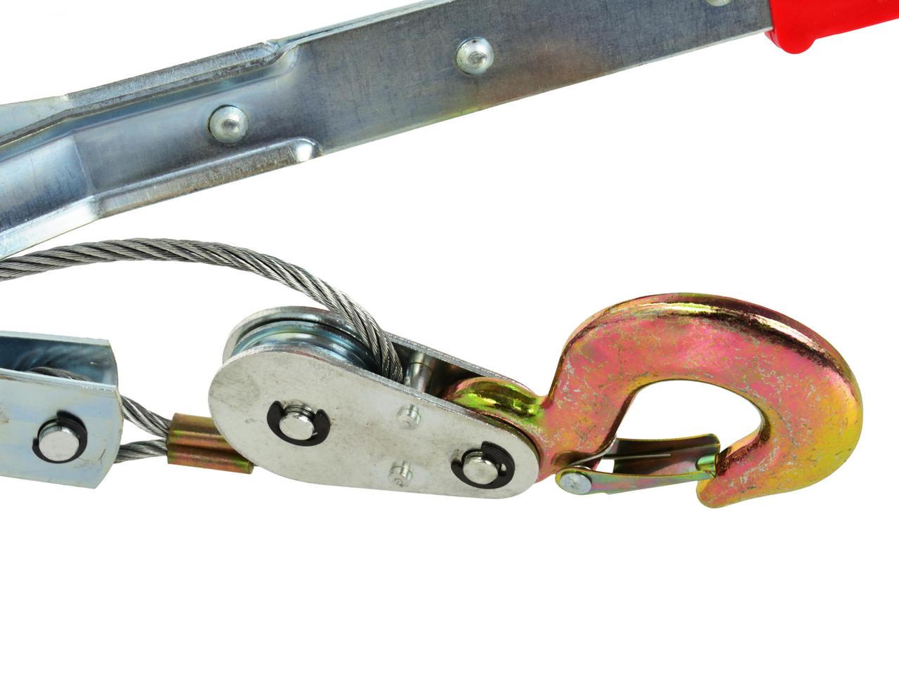 Лебідка GeKo ручна важільна горизонтальна на трос тягою 4 тони 2,5 м (G01071) - фото 4 Лебідка GeKo ручна важільна горизонтальна на трос тягою 4 тони 2,5 м (G01071) - фото 4