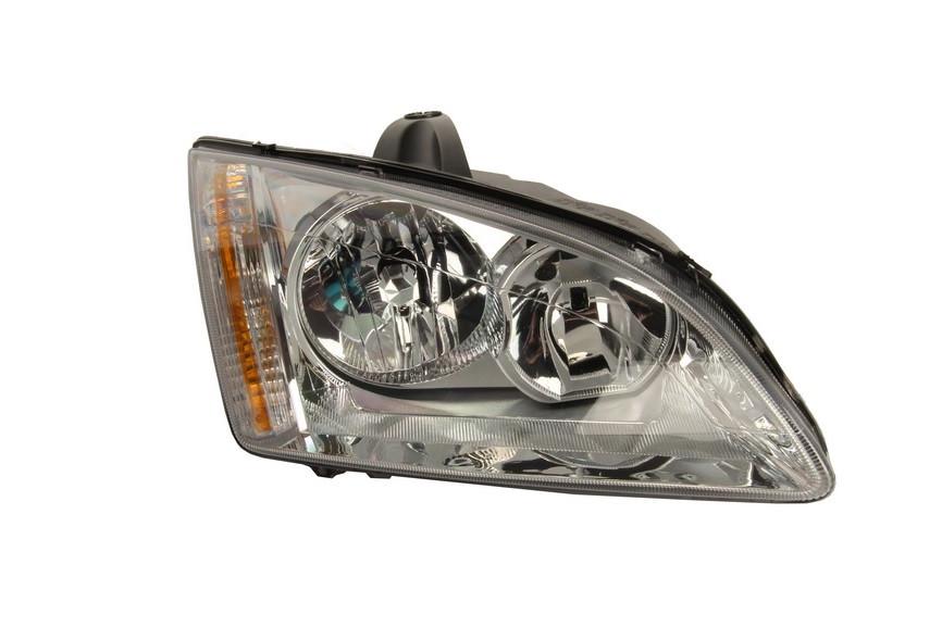 Фара передняя правая Ford Focus II 2004-2007 H7/H1 серебрянная рамка (431-1169R-LDEM1)