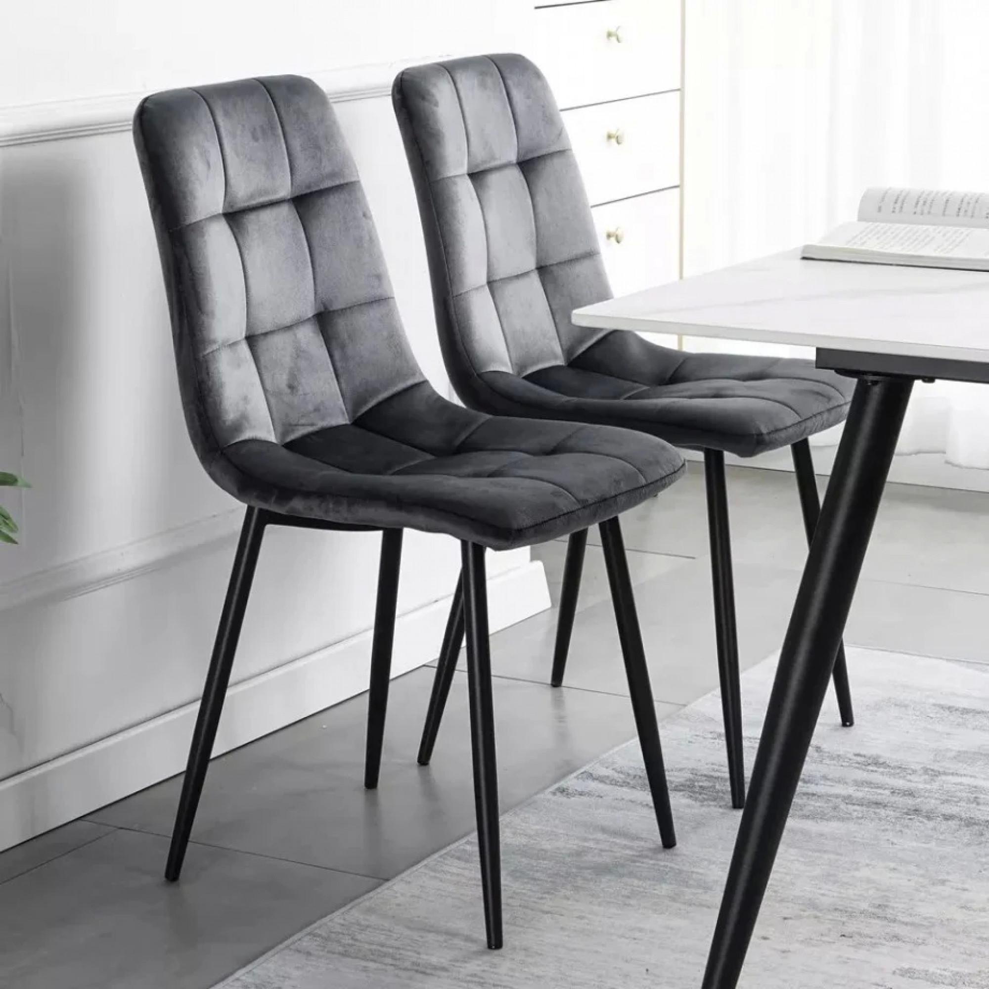 Стул Intarsio Mia Черный/Серый - фото 6