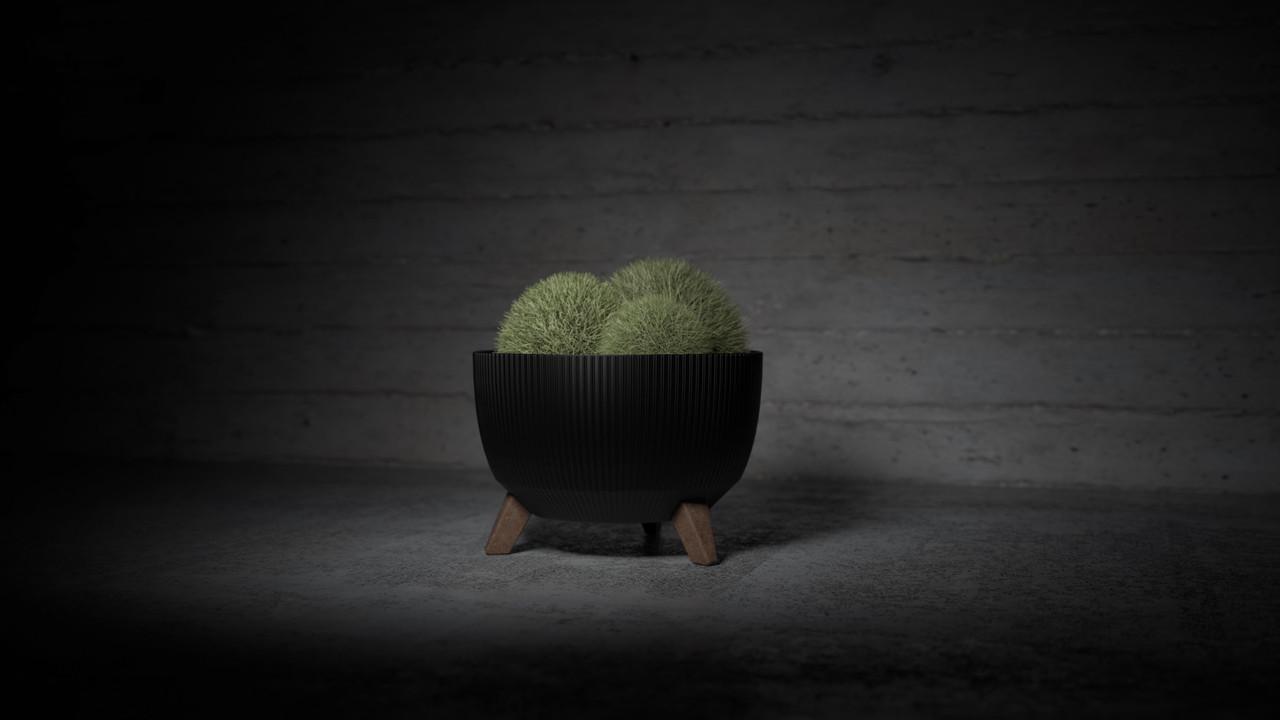 Вазон для цветов Lamela ROMA JUMPER 292х183 мм Антрацит (25419751830) - фото 2